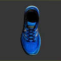 New Balance Blue Running Shoes With Mesh Upper Yellow Toe Cap Blue Midsole And Reflective Outsole