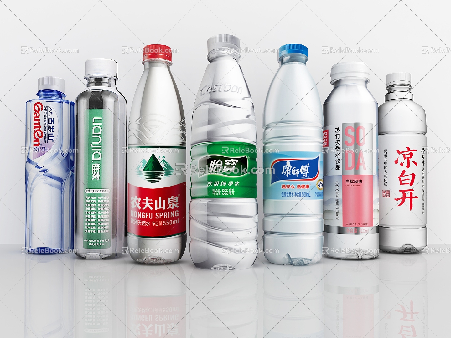 Mineral Water Drinking Water Bottle Nongfu Spring Yibao Beverage Bottle Soda Water Bottled Water Purified Water 3d model