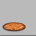 Freshly Baked Pepperoni Pizza With Crispy Crust Melted Cheese And Golden Edges
