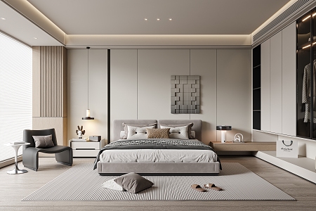 Modern Bedroom 3d model