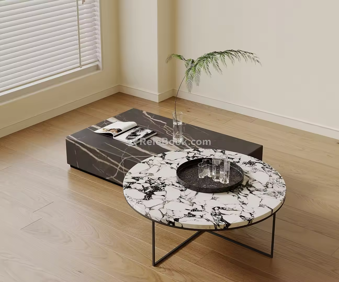 Modern Simple Coffee Table Splicing Coffee Table 3d model