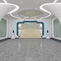Modern aisle welcome area 3d model