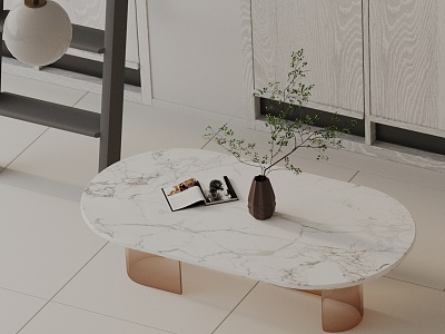 Modern coffee table model