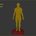 3D Human Body Model Displaying Muscular Organs And Hairless Skin Structure