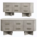 Modern Wooden Dresser With Multiple Drawers Sleek Handles And Minimalist Design