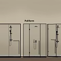 Poliform Modern Glass Shower Enclosures With Sleek Design And Premium Fittings
