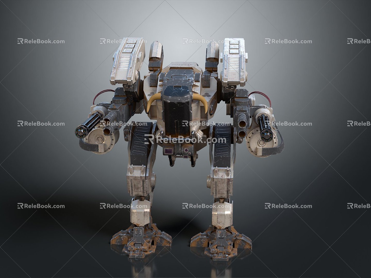 Mecha Warrior Mecha Soldier Machine Armor Mechanical Armor 3d model