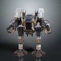 Mecha Warrior Mecha Soldier Machine Armor Mechanical Armor 3d model