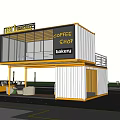 modern container 3d model
