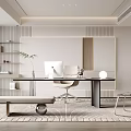 Modern study 3d model