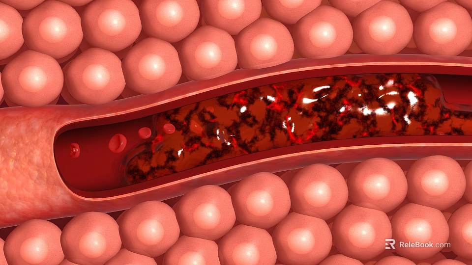 Game Movie Sci Fi Character Detailed Internal Structure With Red Blood Cells And Blood Vessels 3d model 