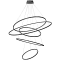 Modern Gold Circular Ring Chandelier With Multi Layer Hanging Design For Interior Lighting 3d model