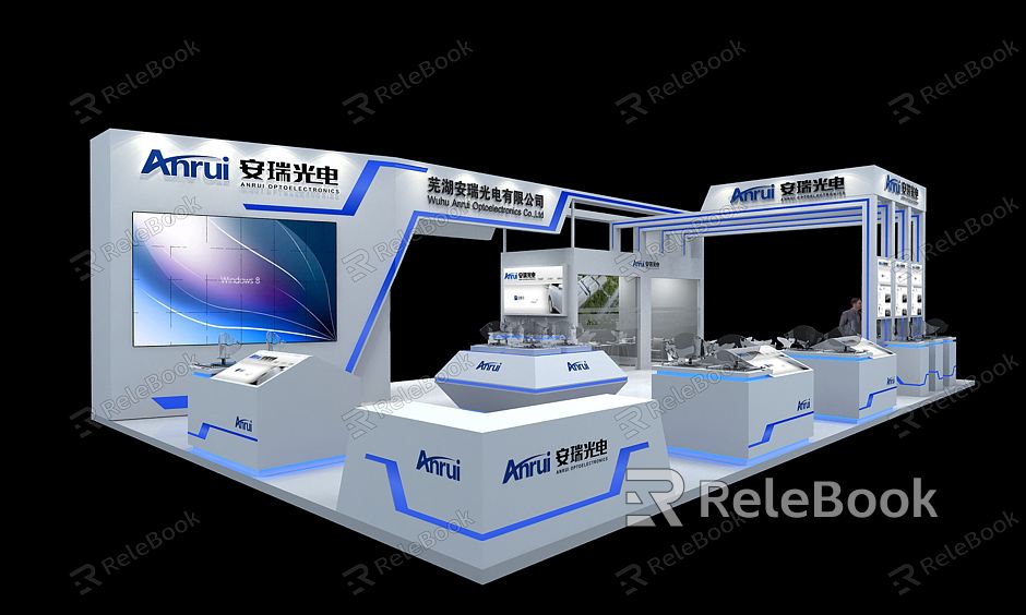 Modern Exhibition Booth Exhibition Exposition model