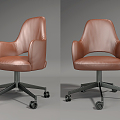 Leather Office Chair Modern Office Chair 3d model