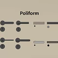 Poliform Handles Featuring Various Modern Designs Wooden And Metal Elements For Furniture
