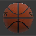 Orange Basketballs With Black Stripes Spalding And NBA Logos On Reflective Surface