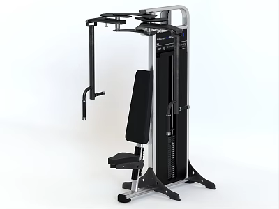 Multi functional Home Gym Sports Equipment With Seated Workout Station And Metal Frame 3d model