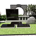 Traditional Courtyard Entrance With Decorative Gate Stone Pillars Pathway And Greenery