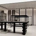 Modern Designer Brand Collection Boutique With Stylish Window Displays And Mannequins