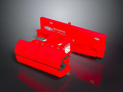 Red VIBRO-KING Industrial Components Patented Mechanical Parts With High Quality Durable Design 3d model