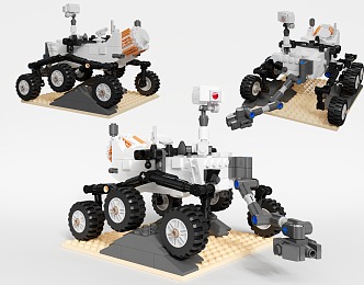 Modern Lego rover 3d model