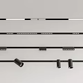 Modern Black Downlights and Spotlights with Various Sizes for Indoor Ceiling Lighting Fixtures