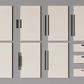Cabinet Door Handle Door Handle Metal Door Handle Hardware Cabinet Door Handle Cabinet Drawer Handle 3d model