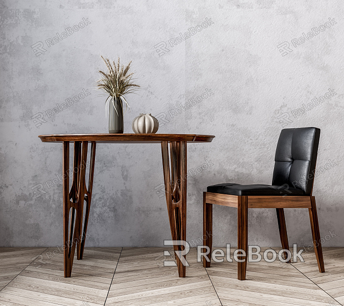 Modern Dining Table and Chair Combination model