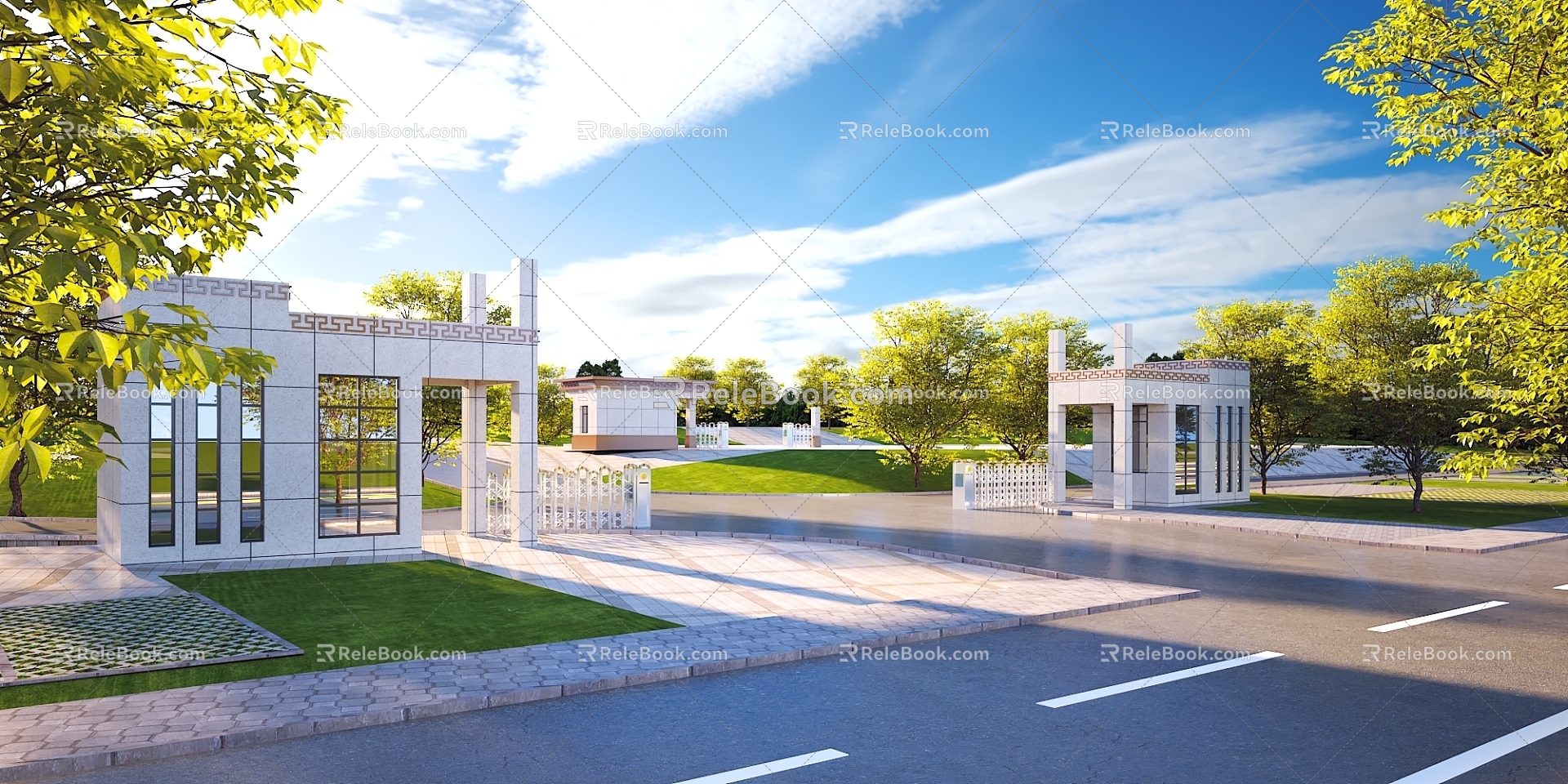 Guard Room Scenic Area Gate Entrance Gate Gate Machine School Gate Residential Gate Gate Head Chinese Gate Park Gate Scenic Area Gate 3d model