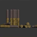 Bullets Pistol Bullets Rifle Bullets Machine Gun Bullets Ammunition Bullet Box Bullets Shooting Bullets 3d model