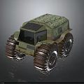 All Terrain Off Road Vehicle Featuring Large Tires For Diverse Terrain Traversal