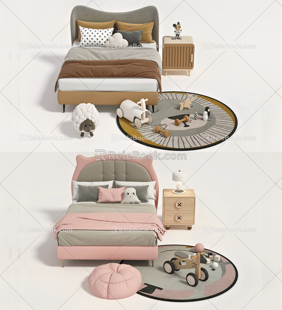 Boys Girls Children's Bed model