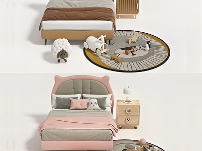 Boys Girls Children's Bed model