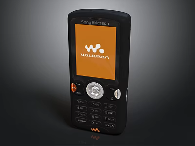 Sony Ericsson WALKMAN Handheld Computer With Black Body And Music Playback Function 3d model