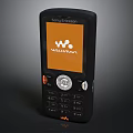 Sony Ericsson WALKMAN Handheld Computer With Black Body And Music Playback Function 3d model