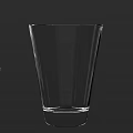 Clear Transparent Glass Cup With Simple Modern Design For Daily Use