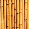 Natural Bamboo Background Wall with Vertical Strips and Warm Wooden Texture