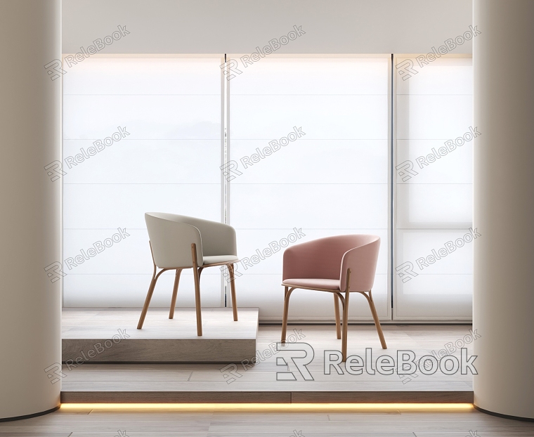 Modern single chair model