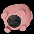 Cute Pink Piggy Bank With Coin Slot And Adorable Eyes For Daily Saving