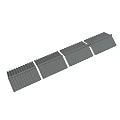 Gray Roof Tile Components Showing Various Angles And Architectural Design Details 3d model