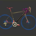Modern Lightweight Bicycle With Streamlined Frame Sleek Design And Aerodynamic Structure 3d model