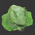 Colorful Natural Stone Decor With Green Moss And Small Rocks Organic Texture