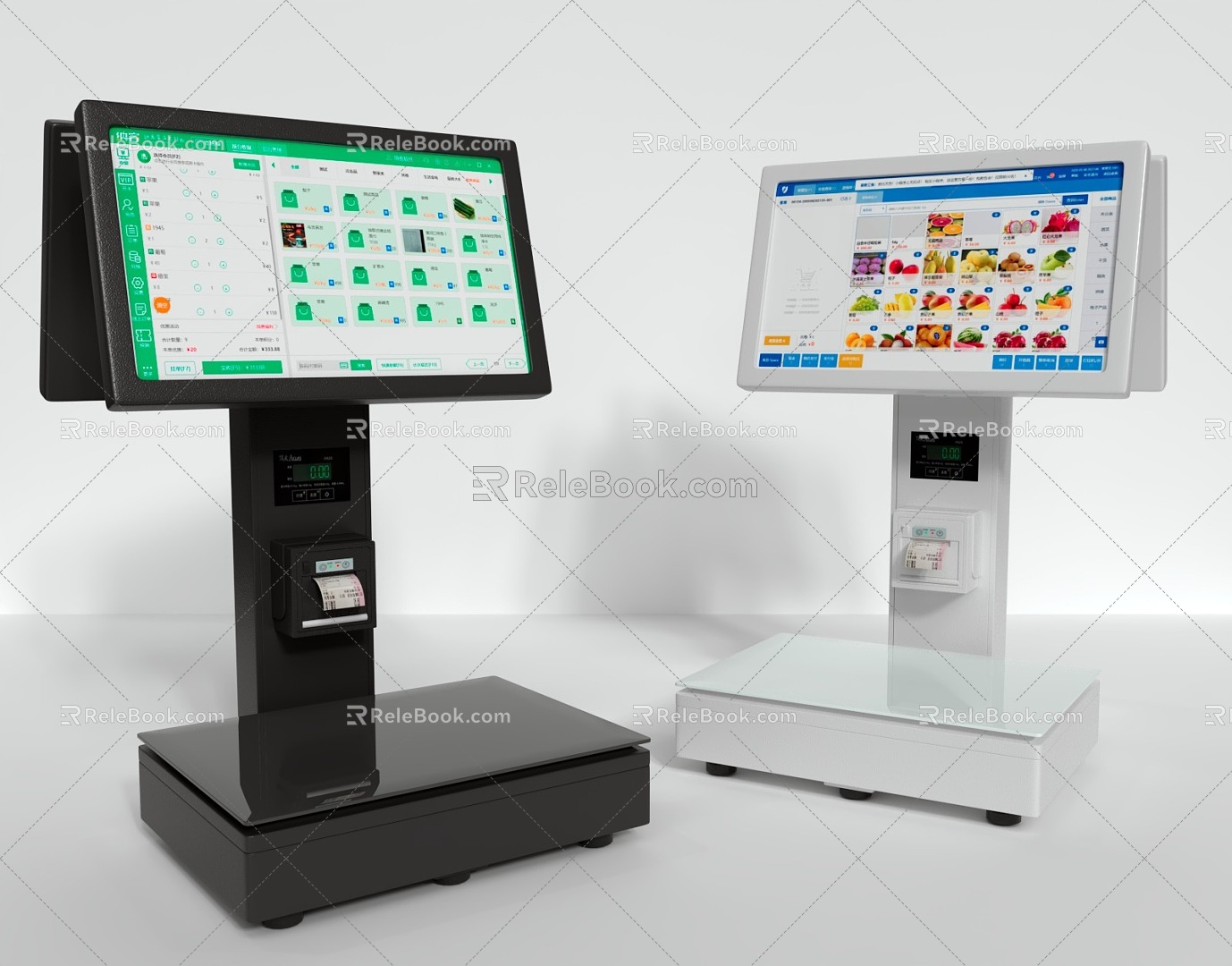 Modern intelligent cash register silver machine weighing all-in-one machine model