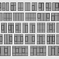 Modern window combination casement window aluminum alloy window floor-to-ceiling window balcony sliding window bedroom window bay window 3d model
