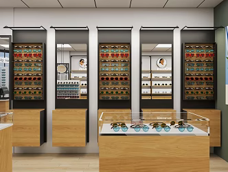 Modern Glasses Shop 3d model