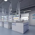 Raw material laboratory small test room 3d model