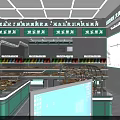 Fresh Modern Dessert Shop Interior With Green White Decor Dessert Displays And Display Cases