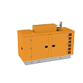 silencing large mountain generator container industrial animation 3d model