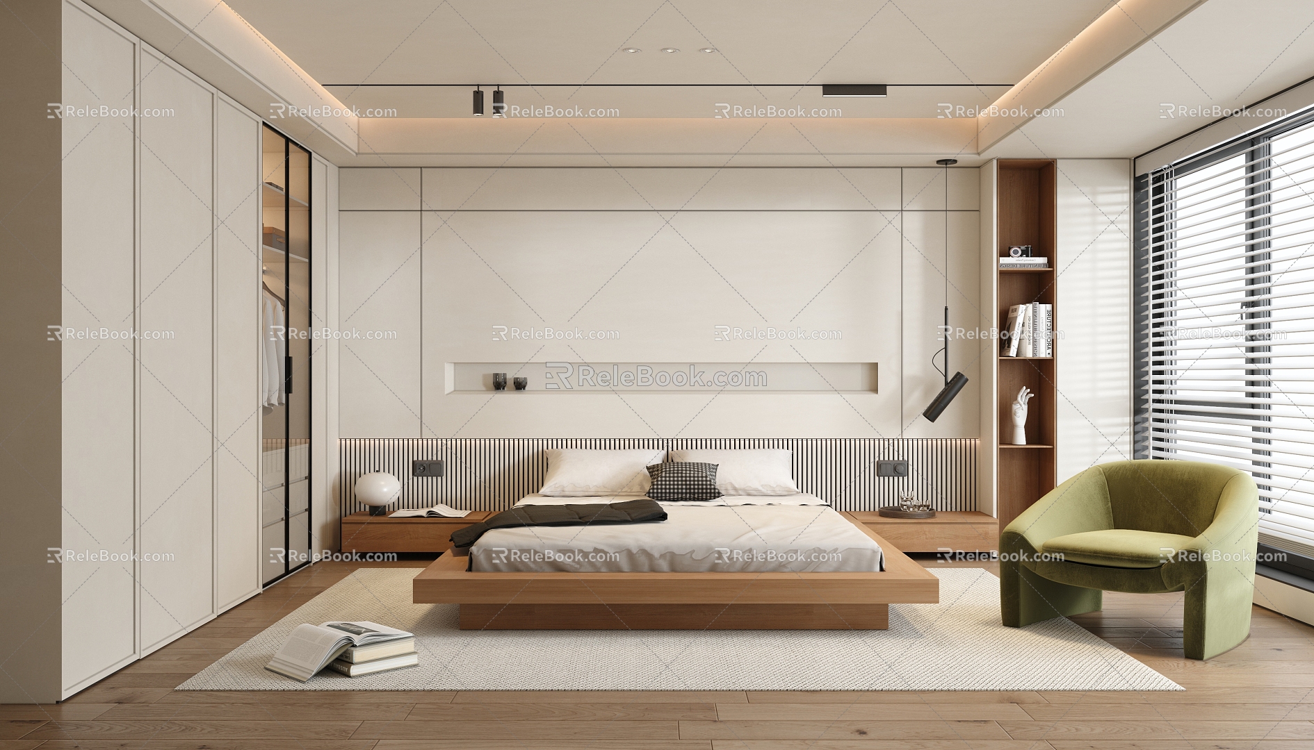 Minimalist Bedroom 3d model