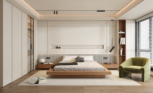 Minimalist Bedroom 3d model